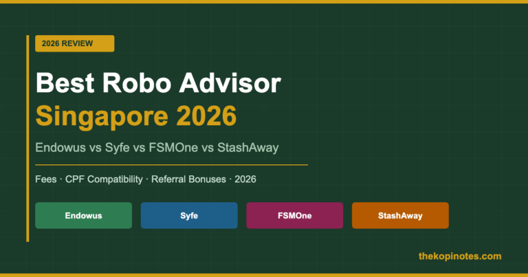 Best Robo Advisor Singapore 2026: Endowus vs Syfe vs FSMOne vs StashAway