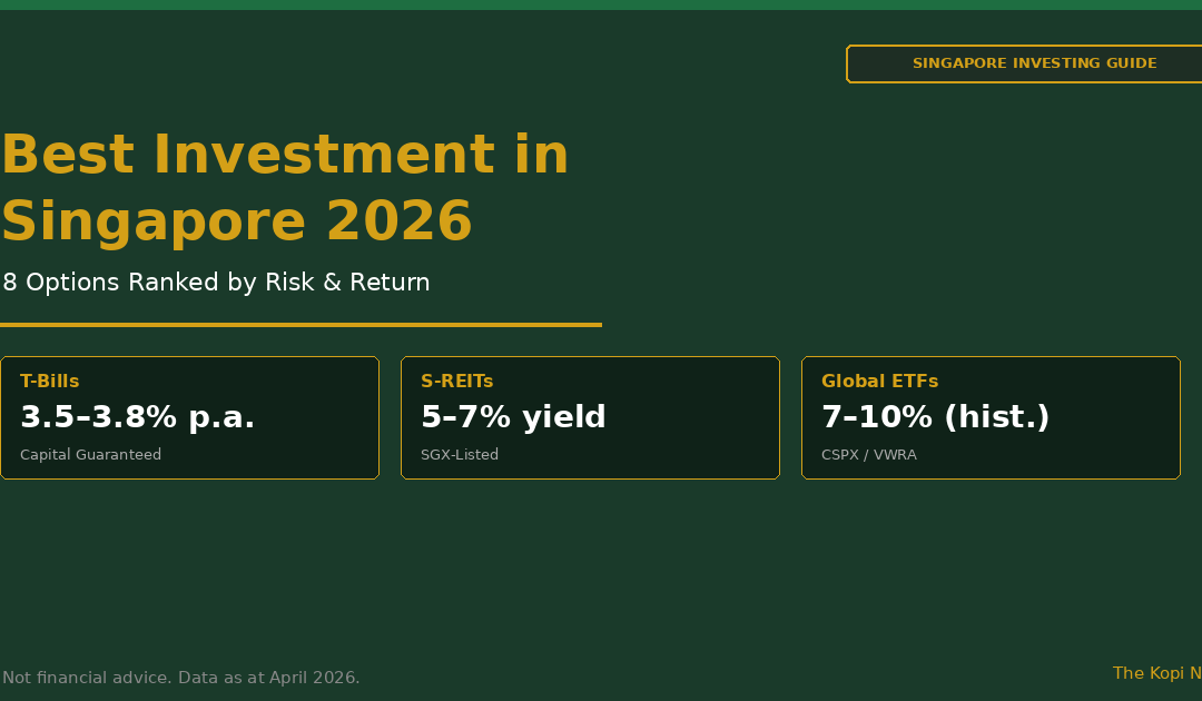 Best Investment in Singapore 2026: 8 Options Ranked by Risk & Return — The Kopi Notes