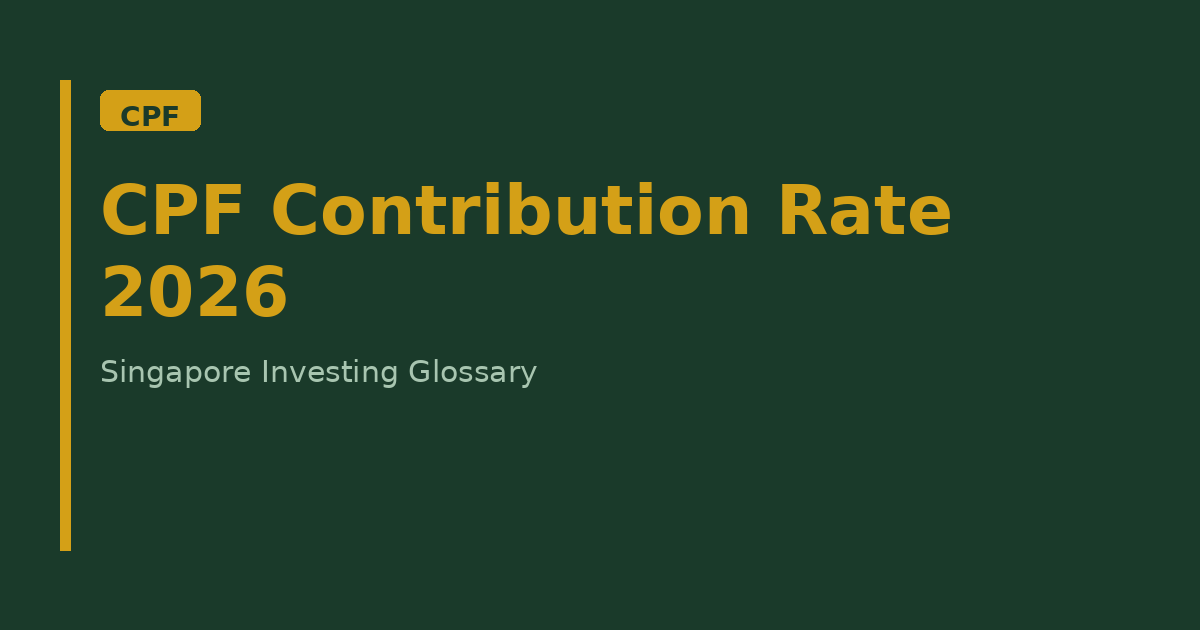 CPF Contribution Rate 2026
