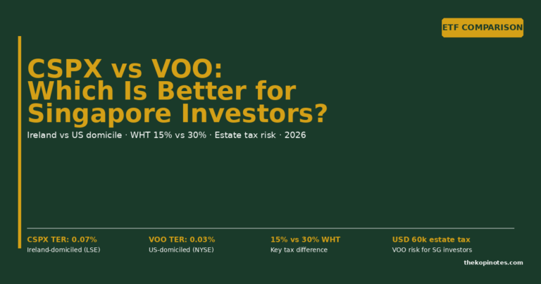 CSPX vs VOO: Which Is Better for Singapore Investors? (2026)