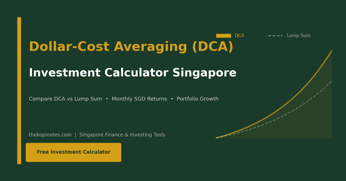 Dollar-Cost Averaging DCA Investment Calculator Singapore 2026