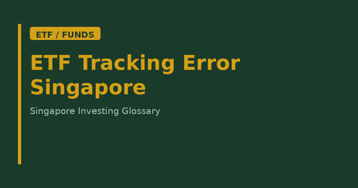 ETF Tracking Error Singapore