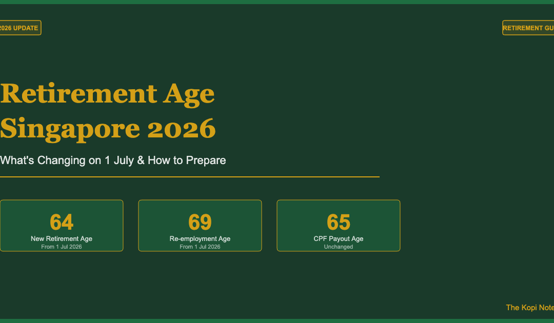 Retirement Age Singapore 2026: What's Changing on 1 July & How to Prepare — The Kopi Notes