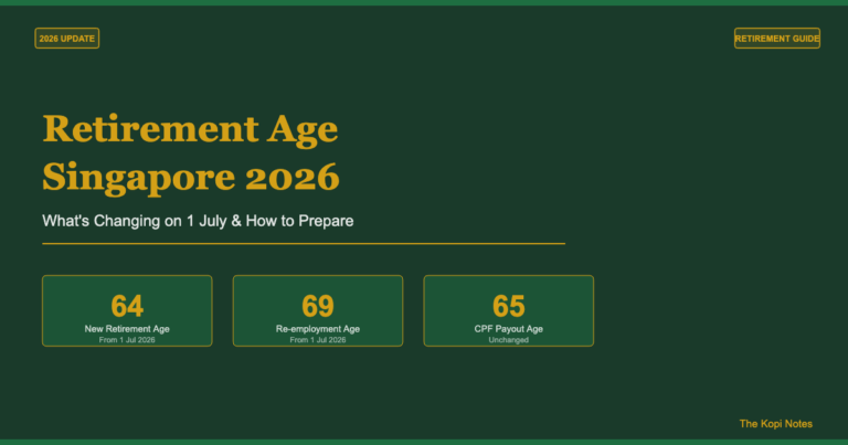 Retirement Age Singapore 2026: What’s Changing on 1 July & How to Prepare