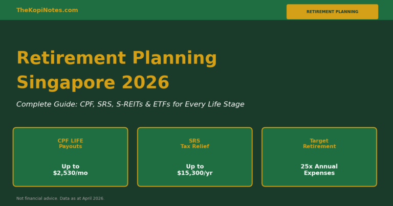 Retirement Planning Singapore 2026: Complete CPF, SRS & Investment Guide