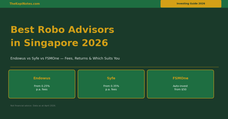 Best Robo Advisors in Singapore 2026: Endowus vs Syfe vs FSMOne