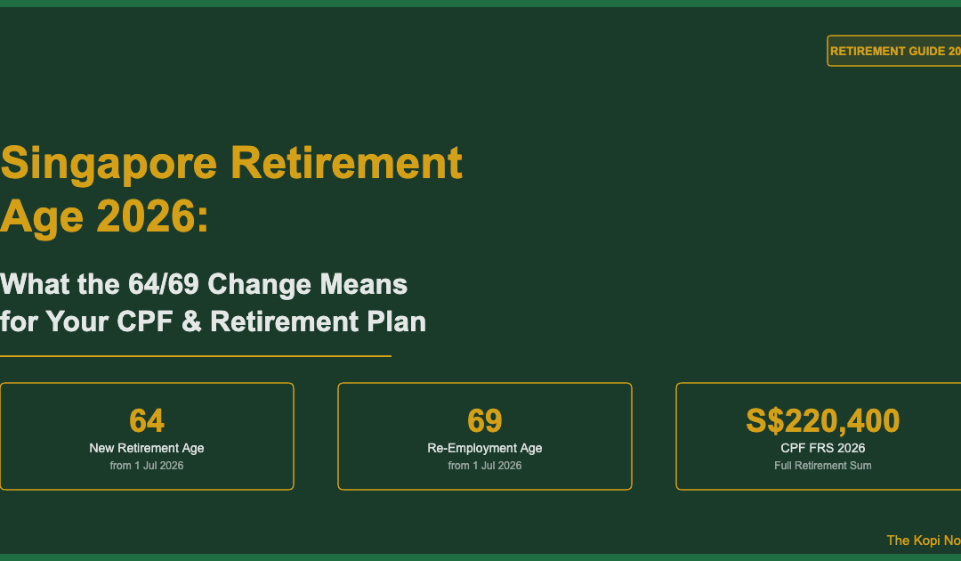 Singapore Retirement Age 2026 Guide: What the 64/69 Change Means for CPF — The Kopi Notes