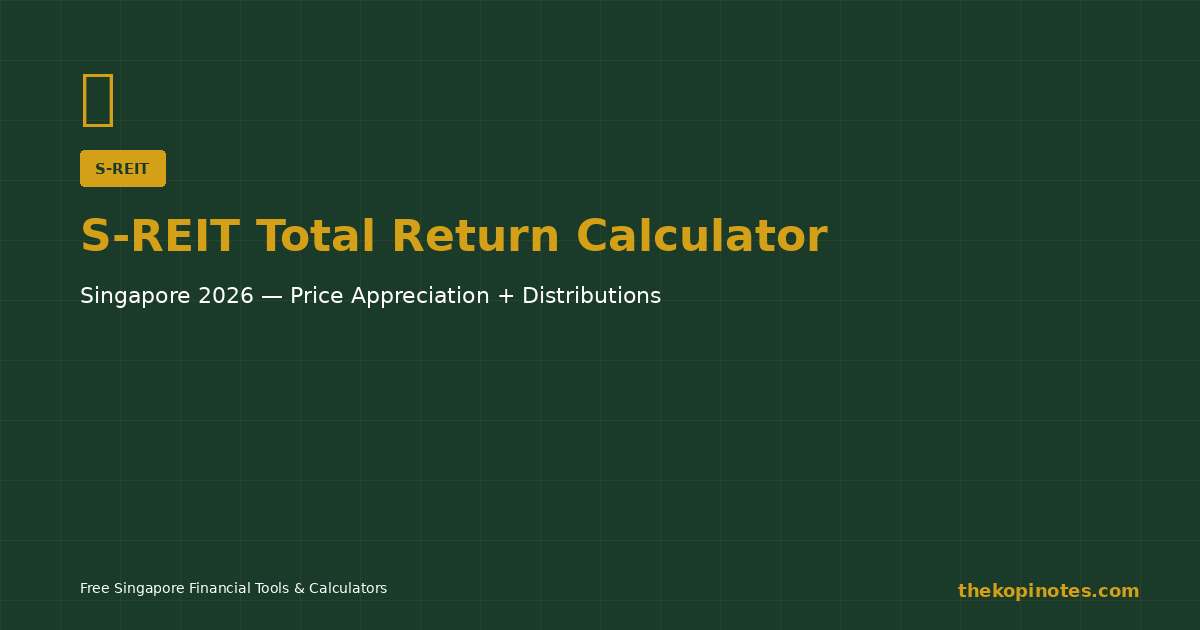 S-REIT Total Return Calculator Singapore 2026