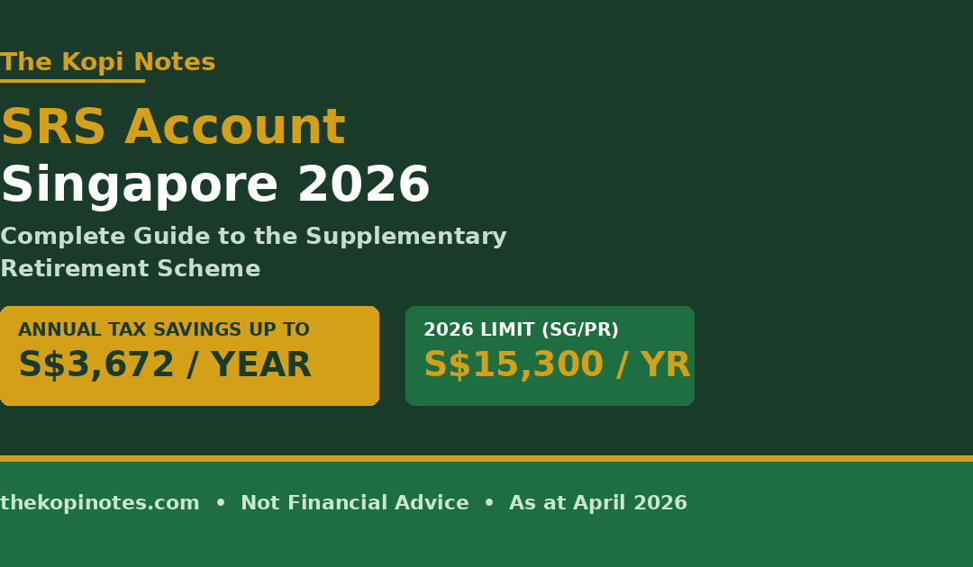 SRS Account Singapore 2026 — Complete Guide to the Supplementary Retirement Scheme