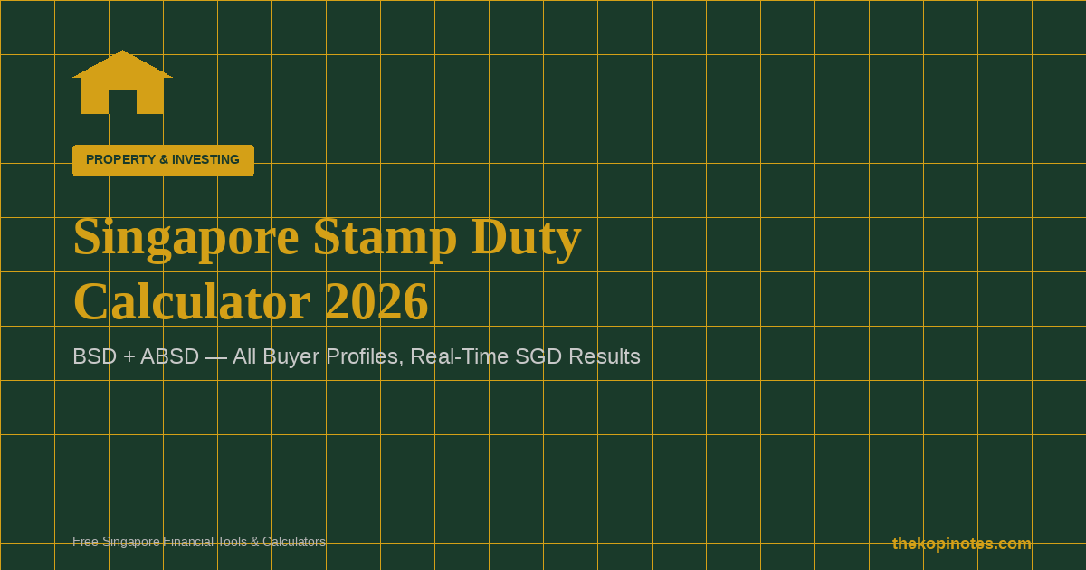 Singapore Stamp Duty Calculator 2026 BSD ABSD