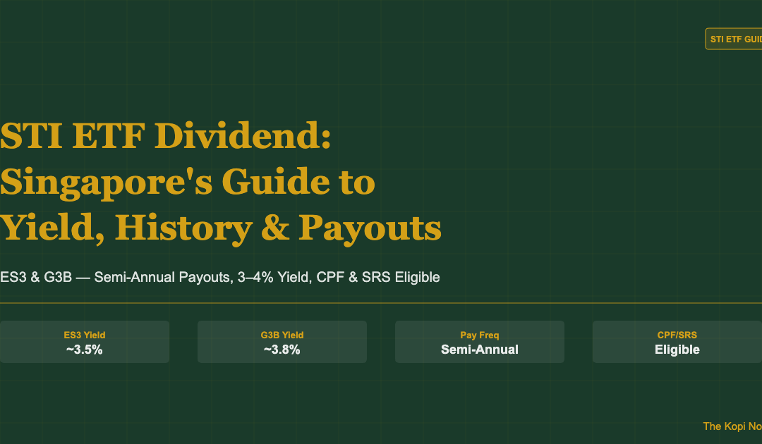 STI ETF Dividend Singapore Guide: Yield, History & Payouts (2026) — The Kopi Notes