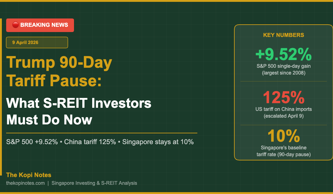 Trump 90-Day Tariff Pause — Singapore REIT Investors Guide April 2026