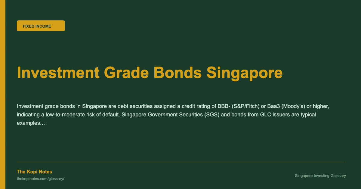 Investment Grade Bonds Singapore — Singapore Investing Glossary | The Kopi Notes