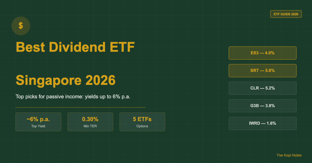Best Dividend ETF Singapore 2026: Top Picks for Passive Income Investors