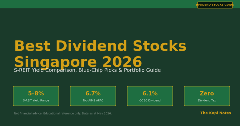 Best Dividend Stocks Singapore 2026: Yield Comparison, S-REITs & Top Picks