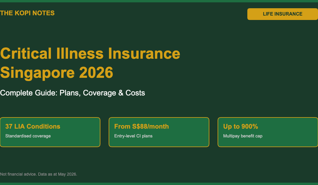 Critical Illness Insurance Singapore 2026 Guide