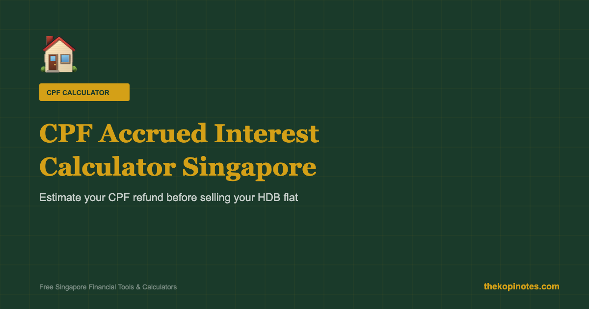 CPF Accrued Interest Calculator Singapore 2026
