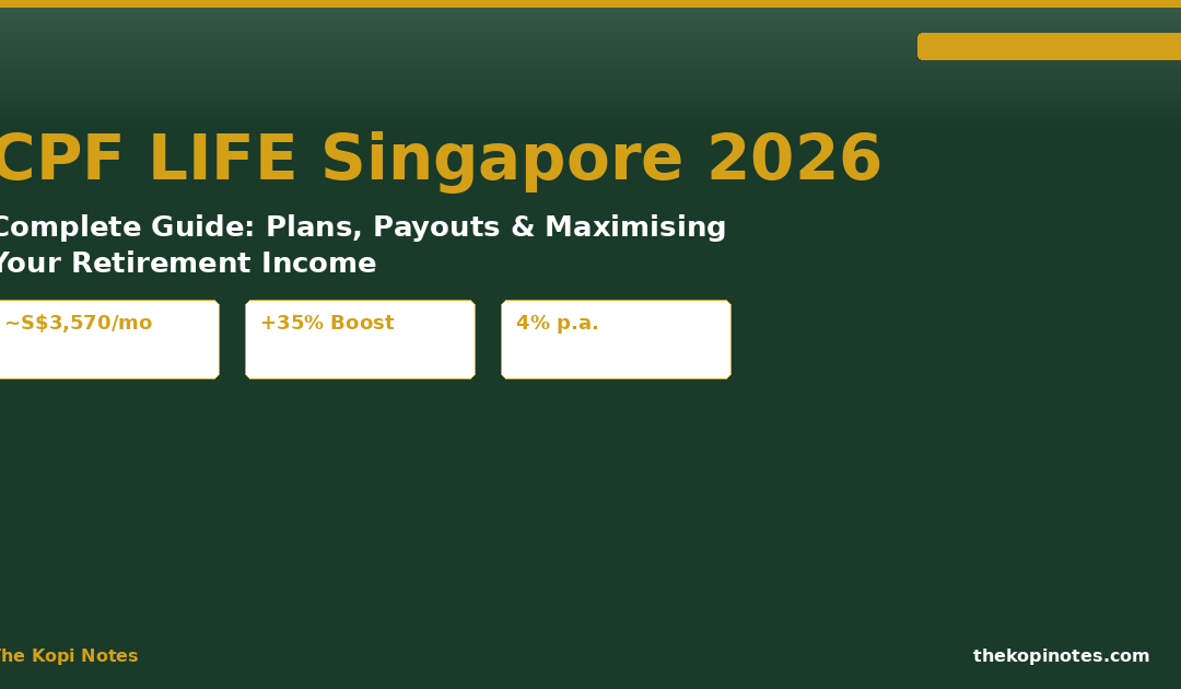 CPF LIFE Singapore 2026: Complete Guide to Plans, Payouts & Maximising Retirement Income — The Kopi Notes