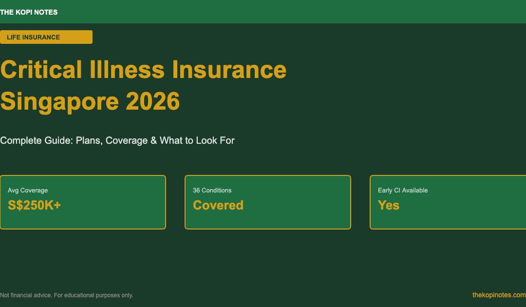 Critical Illness Insurance Singapore 2026 Guide