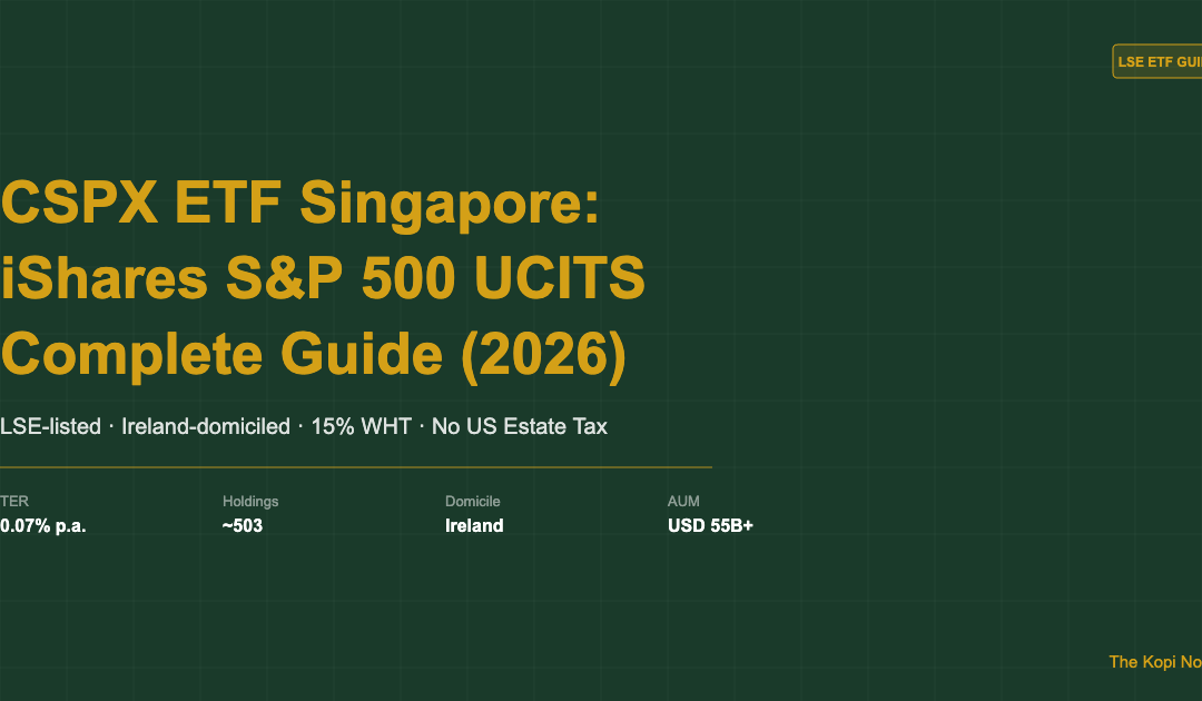 CSPX ETF Singapore: iShares S&P 500 UCITS Complete Guide (2026) — The Kopi Notes