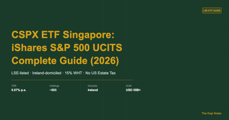 CSPX ETF Singapore: iShares S&P 500 UCITS Complete Guide (2026)