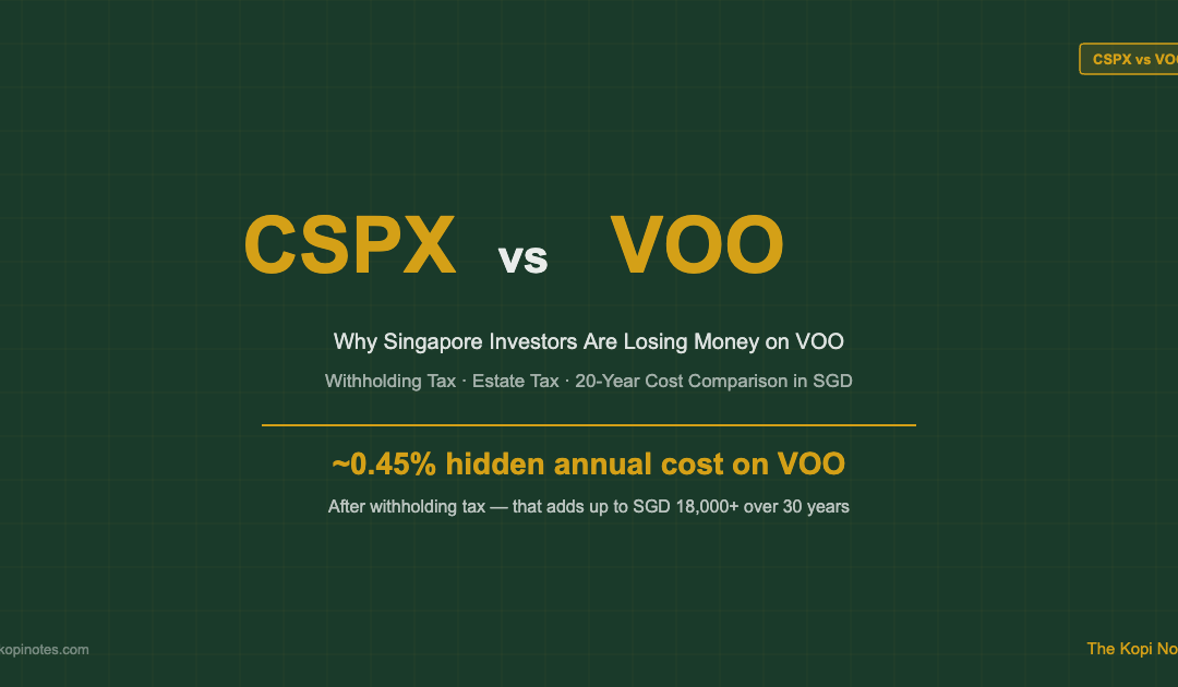 CSPX vs VOO: Why Singapore Investors Are Losing Money on VOO (2026) — The Kopi Notes