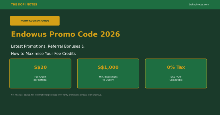 Endowus Promo Code 2026: Latest Offers, Referral Bonuses & How to Maximise Your Fee Credits