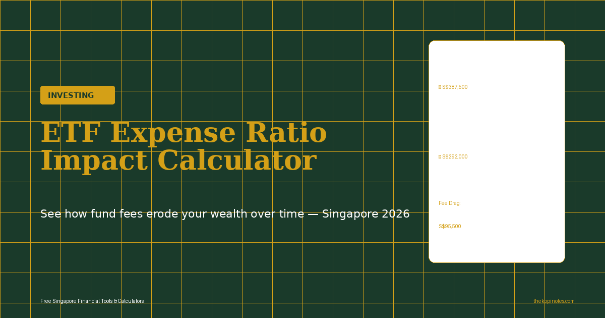 ETF Expense Ratio Impact Calculator Singapore 2026