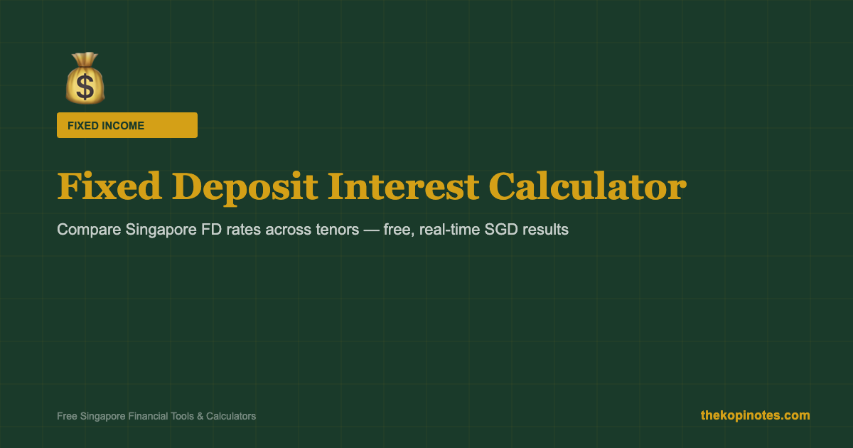 Fixed Deposit Interest Calculator Singapore 2026