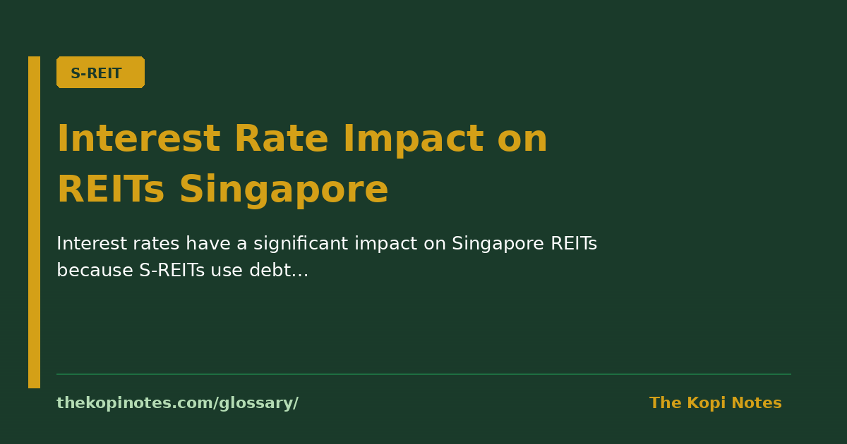 Interest Rate Impact on REITs Singapore — The Kopi Notes