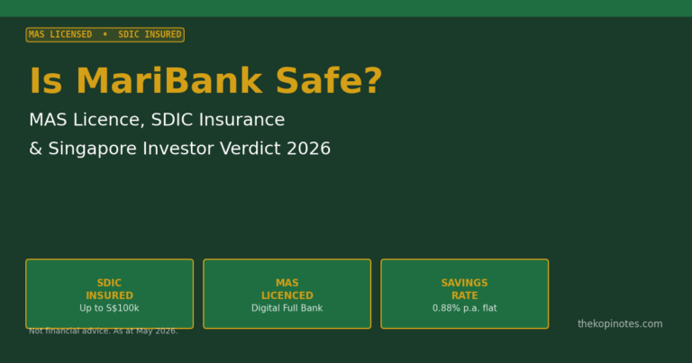 Is MariBank Safe? MAS Licence, SDIC Insurance & Singapore Investor Verdict 2026