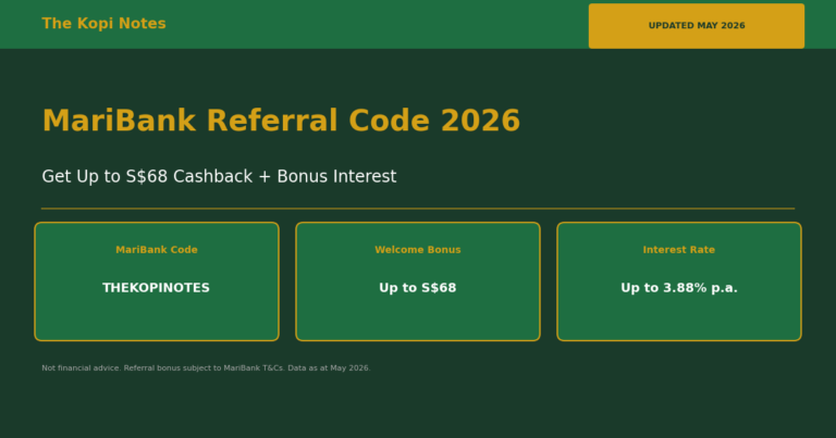 MariBank Referral Code 2026: Get Up to S$68 Cashback + Bonus Interest