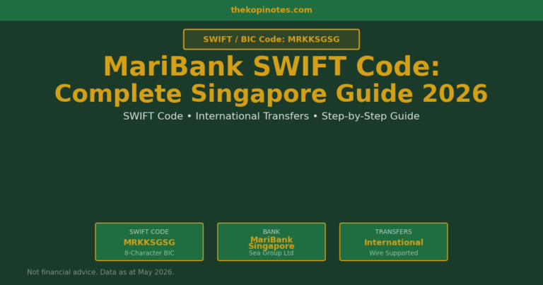 MariBank SWIFT Code Singapore 2026: MRKKSGSG β Complete Guide