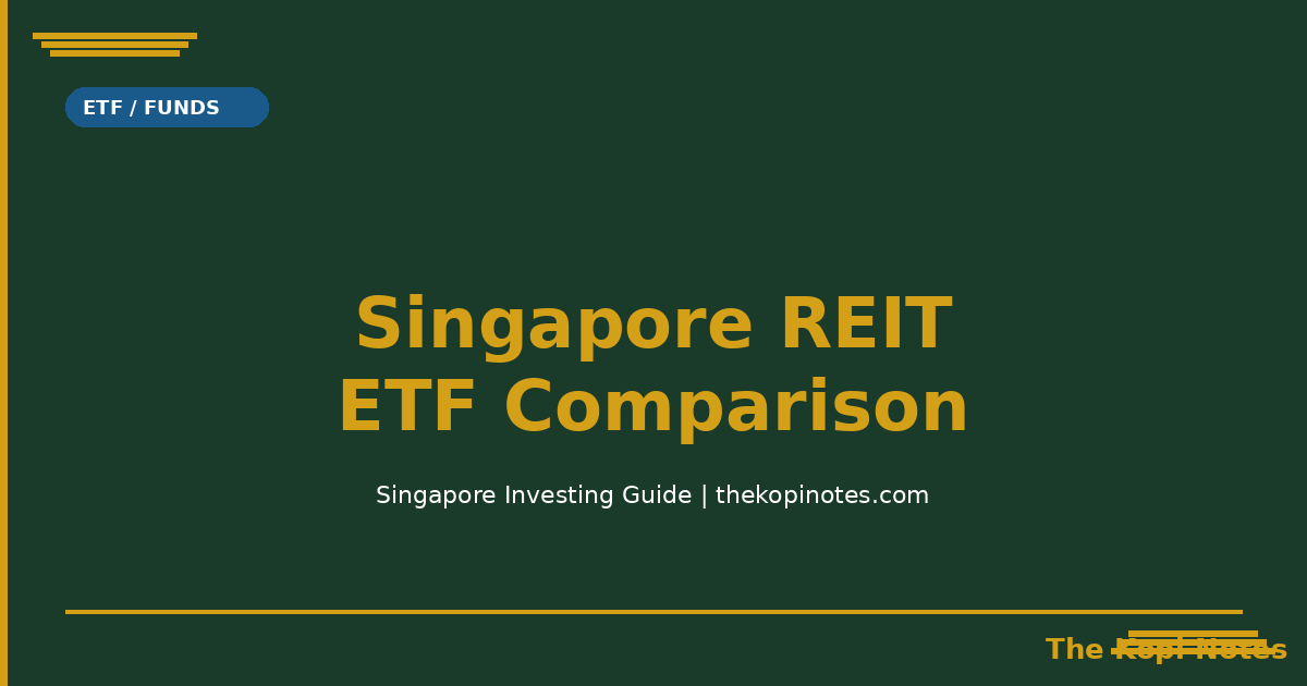 Singapore REIT ETF Comparison 2026
