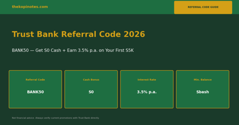 Trust Bank Referral Code 2026: HTWYQP95 — Sign Up Bonus + 3.5% p.a. Interest