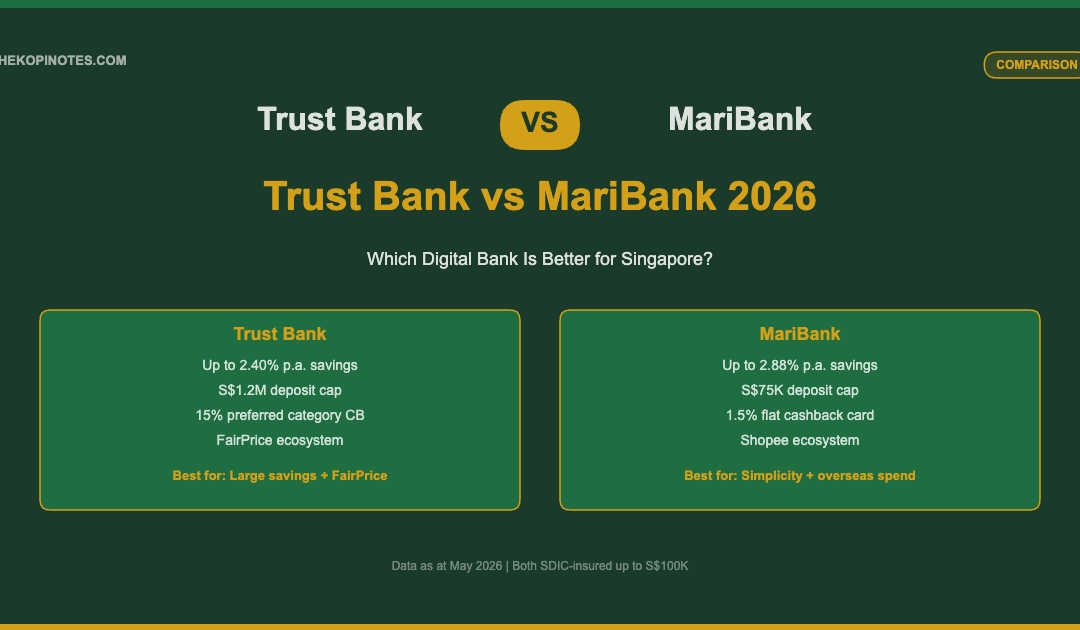 Trust Bank vs MariBank 2026: Which Digital Bank Is Better for Singapore?