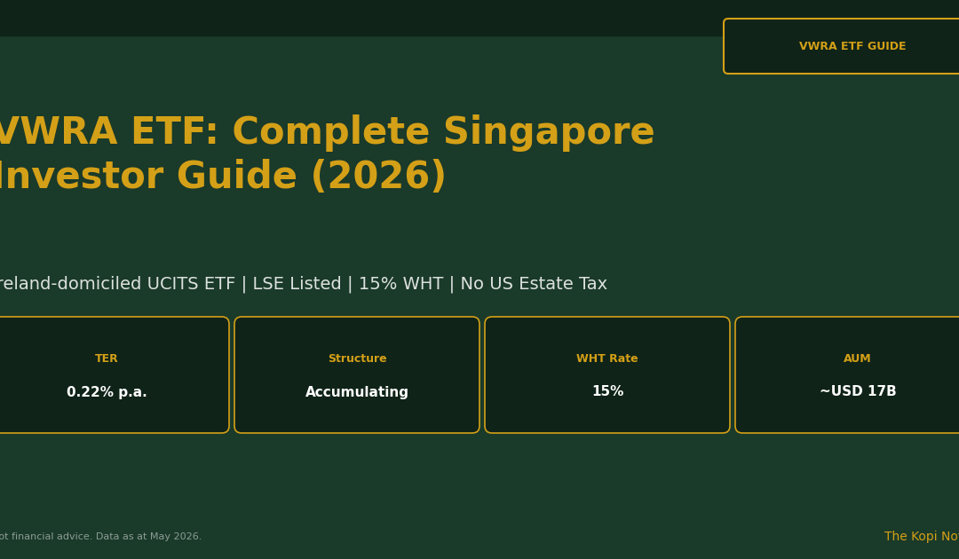 VWRA ETF: Complete Singapore Investor Guide 2026 — The Kopi Notes