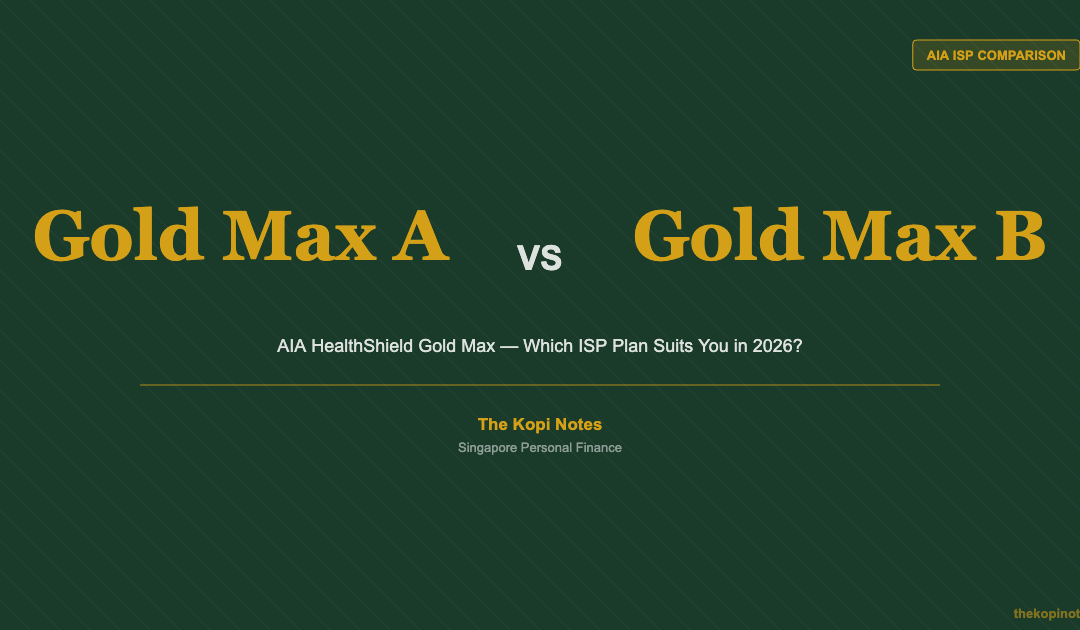 AIA HealthShield Gold Max A vs B Comparison 2026 — The Kopi Notes