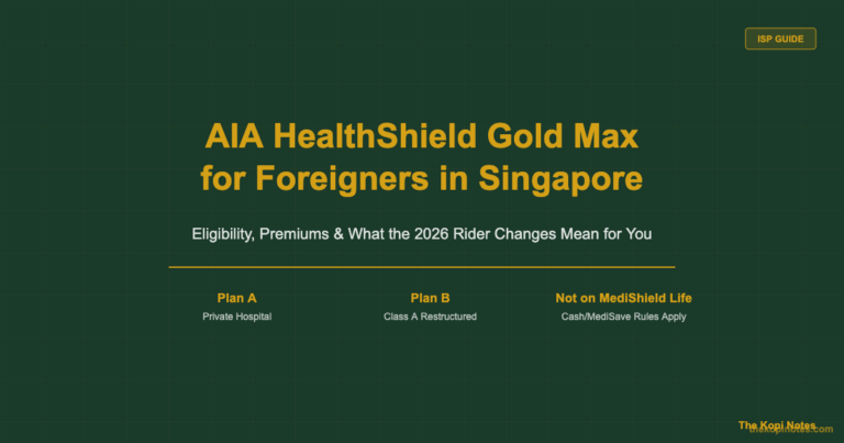 AIA HealthShield Gold Max for Foreigners Singapore 2026: Complete Guide