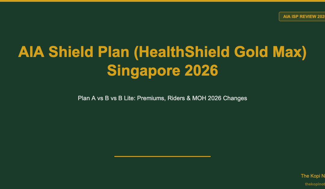 AIA Shield Plan HealthShield Gold Max Singapore 2026 Complete Review — The Kopi Notes