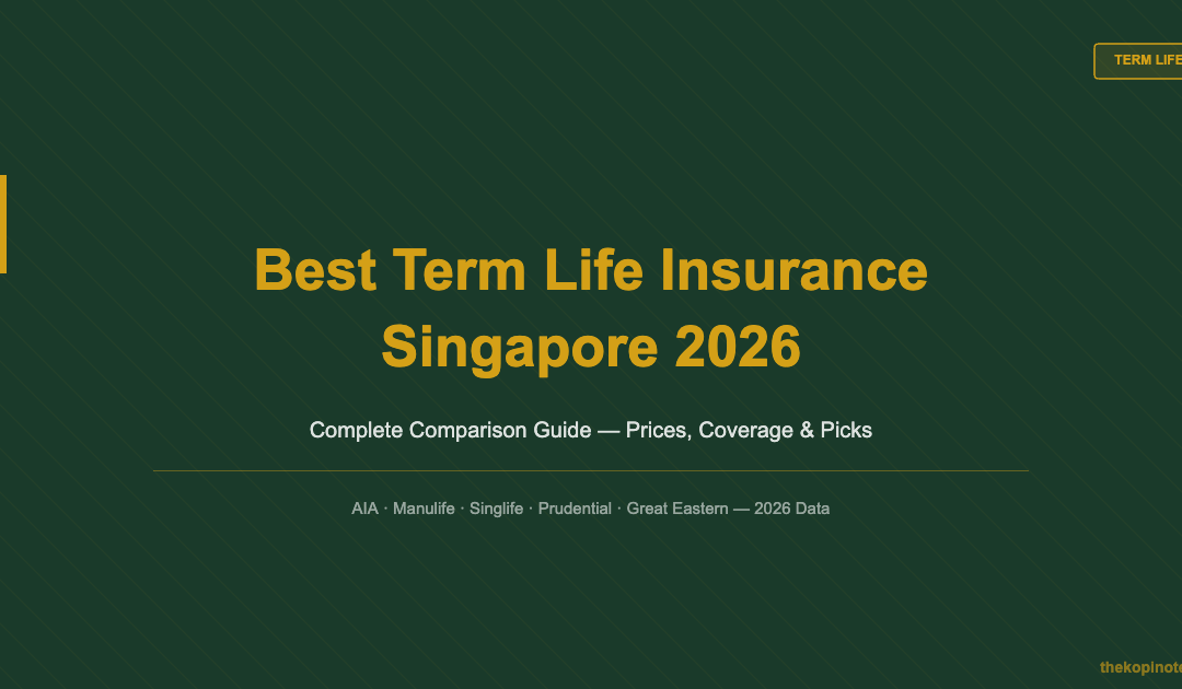 Best Term Life Insurance Singapore 2026: Complete Comparison Guide — The Kopi Notes