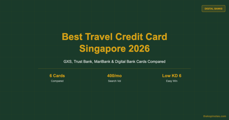 Best Travel Credit Card Singapore 2026: GXS, Trust Bank & Digital Banks Guide
