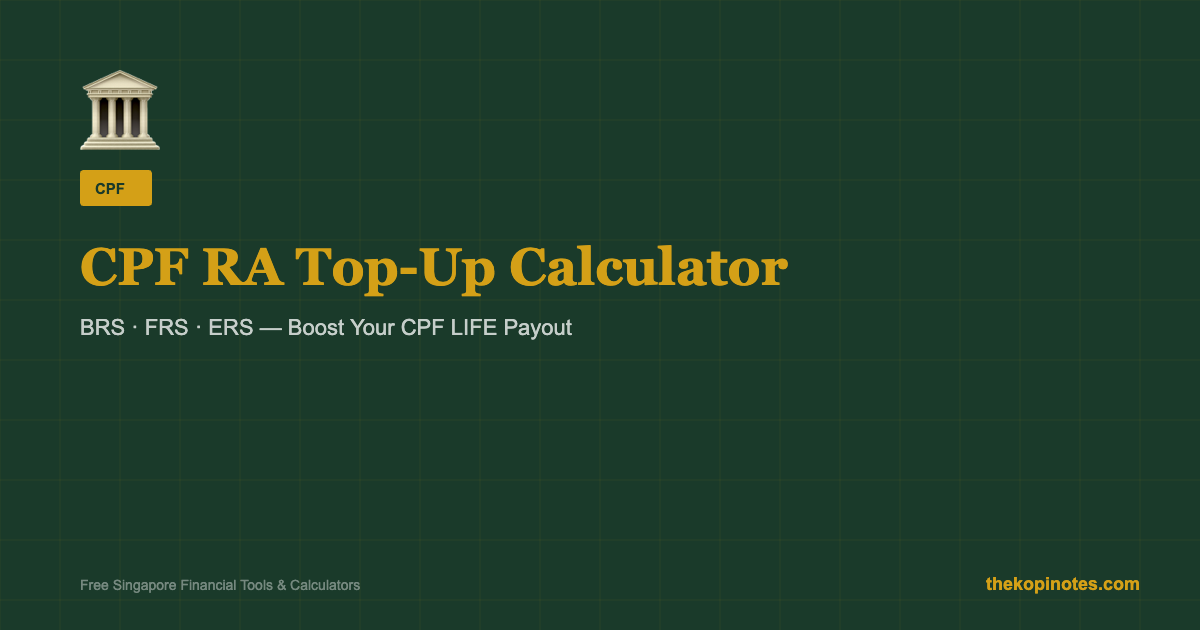 CPF RA Top-Up Calculator Singapore 2026