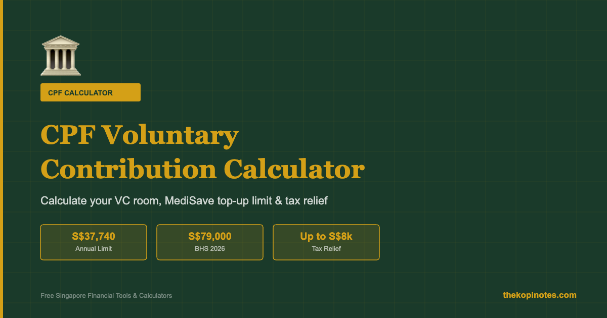 CPF Voluntary Contribution Calculator Singapore 2026