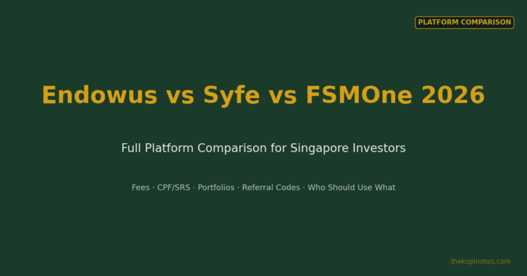 Endowus vs Syfe vs FSMOne 2026: Full Platform Comparison for Singapore Investors