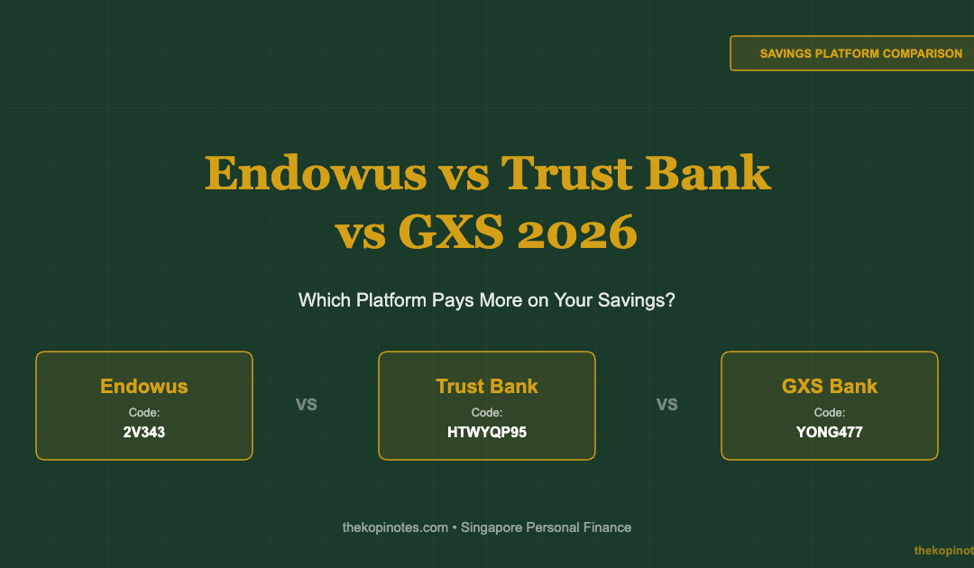 Endowus vs Trust Bank vs GXS 2026: Which Platform Pays More on Your Savings? — The Kopi Notes