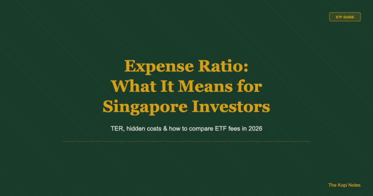 Expense Ratio Meaning: A Complete Guide for Singapore ETF Investors (2026)