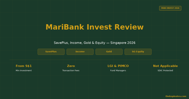 MariBank Invest Review Singapore 2026: SavePlus, Income, Gold & Equity Explained