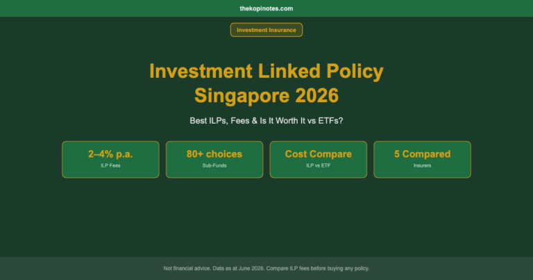 Investment Linked Policy Singapore 2026: Best ILPs, Fees & Is It Worth It?
