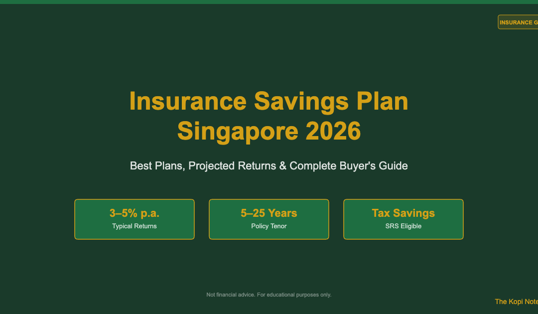 Insurance Savings Plan Singapore 2026: Best Plans, Returns & Complete Buyer's Guide — The Kopi Notes